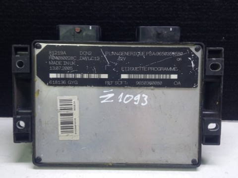 9650360080 9650359580 CITROEN ECU